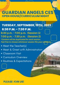 GNA Curriculum Night/Open House 2023